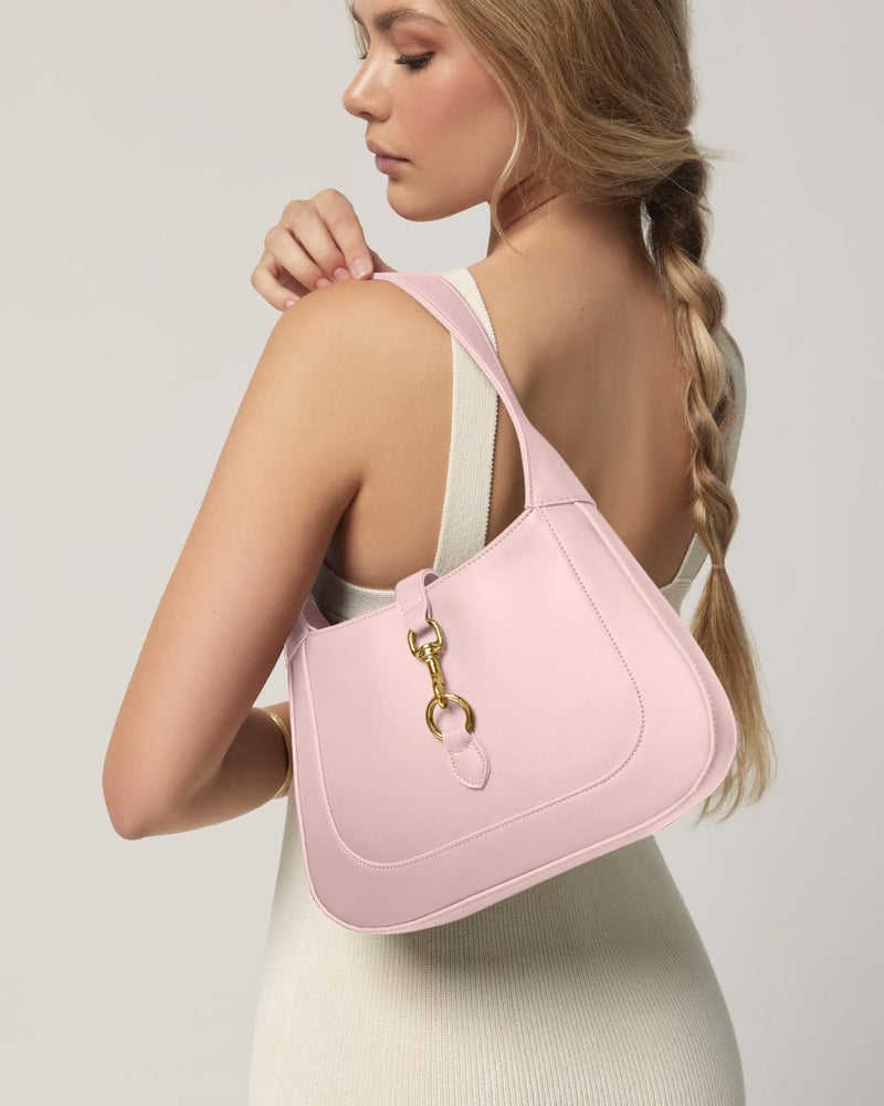Apryl Shoulder Bag for Women - Small Shoulder Purses - Top Handle Structured Handbags - Adjustable Strap Vegan Leather - Image 2